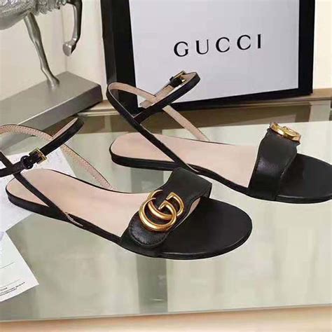 gucci buckle sandals|authentic Gucci sandals women.